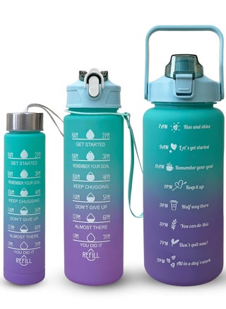 Set of 3 Green/Purple
