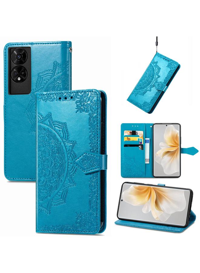 إيروريكس جراب لهاتف TCL 50 5G جراب هاتف جلدي منقوش بزهرة ماندالا - Image 1