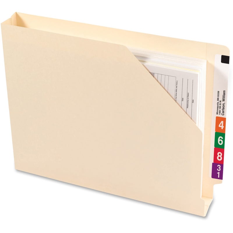 Smead End Tab File Jacket, Shelf-Master Reinforced Straight-Cut Tab - Image 1