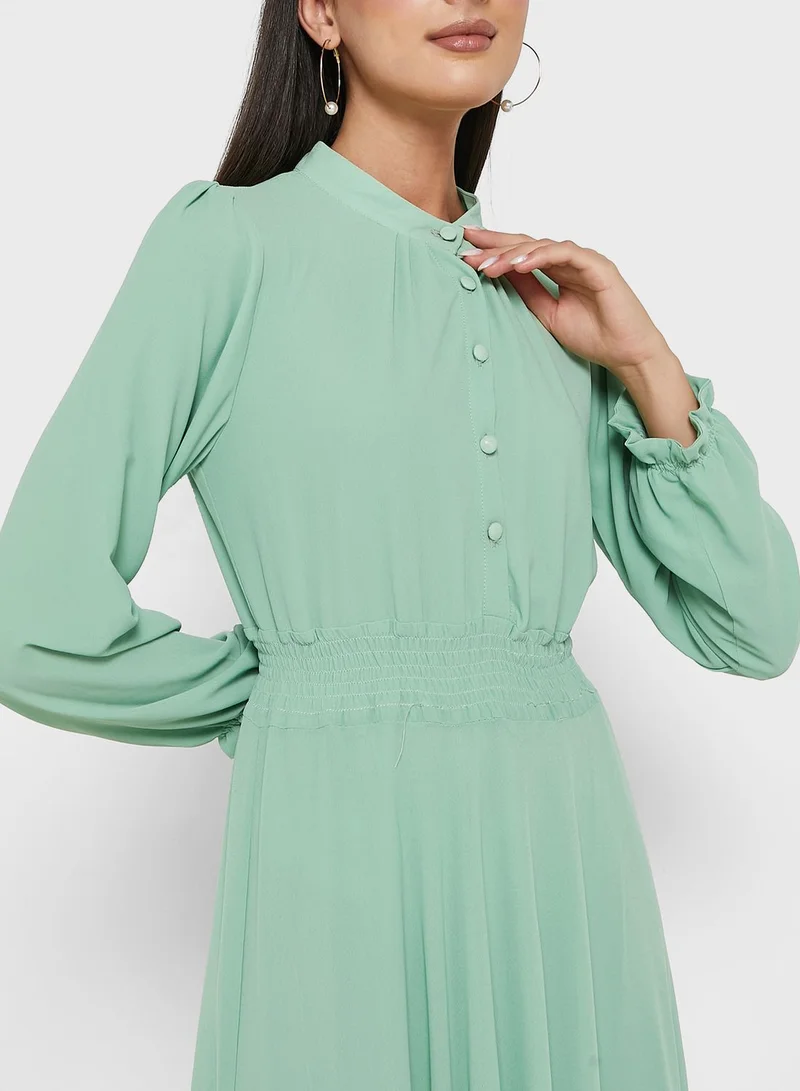 Khizana Shirred Waist Dress