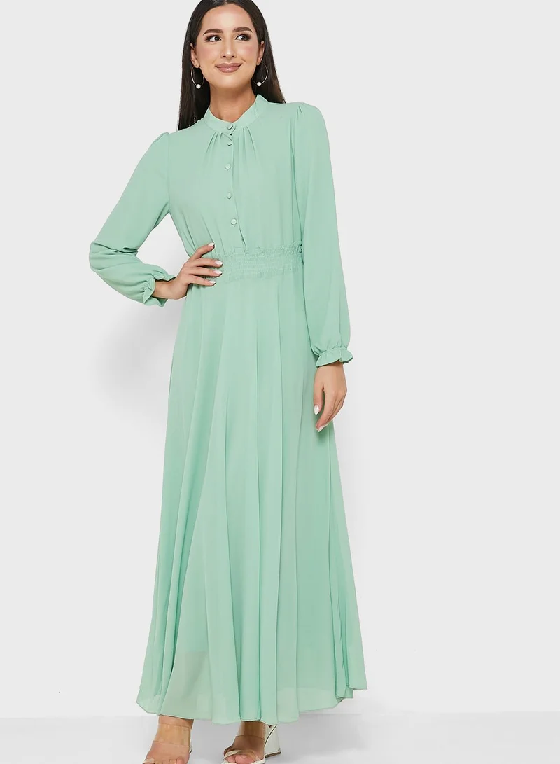 Khizana Shirred Waist Dress