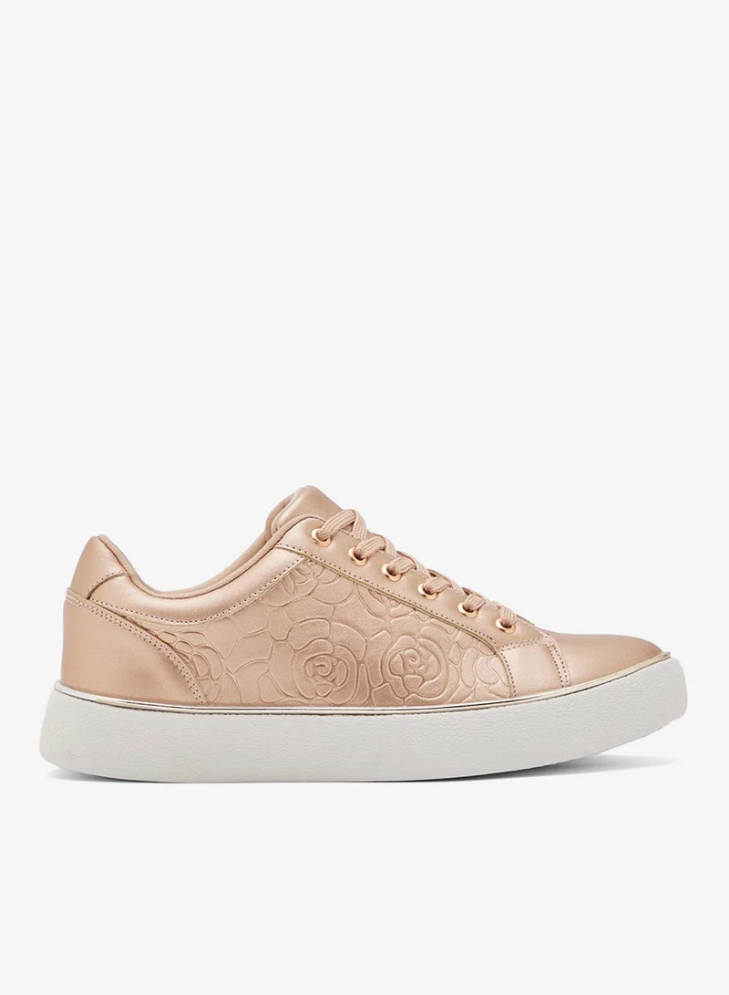 Ginger Floral Embossed Panel Sneakers