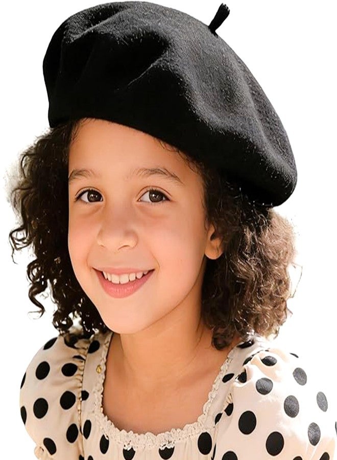 IZUS Toddler-Boys French Berets Mime-Hats Wool-Blend Artist-Beanie-Cap Warm Painter-Hat 4-8T Unsex-Babies-Girls Fancy-Party - Image 1