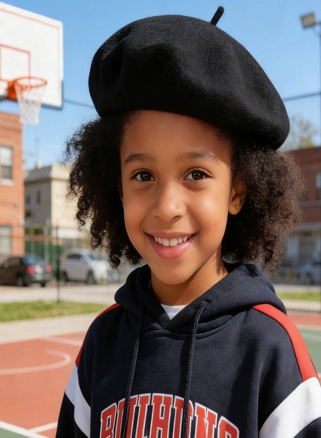IZUS Toddler-Boys French Berets Mime-Hats Wool-Blend Artist-Beanie-Cap Warm Painter-Hat 4-8T Unsex-Babies-Girls Fancy-Party - Image 4