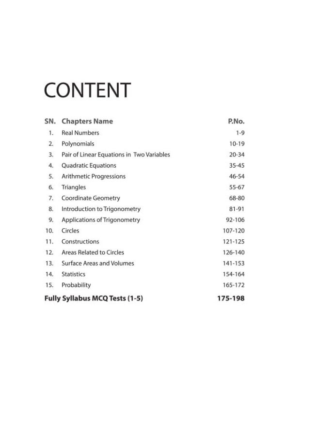 MCQ Prep Book Mathematics Class 10 HSLC Assam 2023  - Image 3