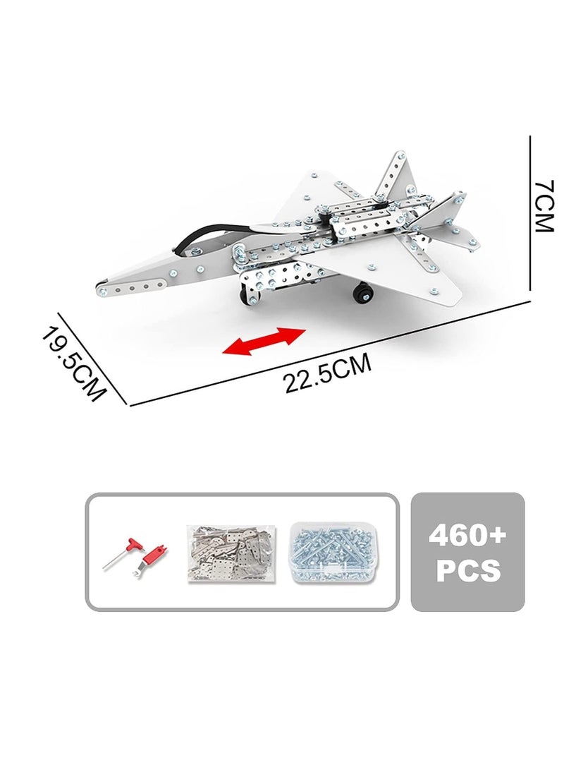 Metal construction set, to assemble, reproduction of combat aircraft compatible with Grumman F-14 TOP GUN  - Image 4