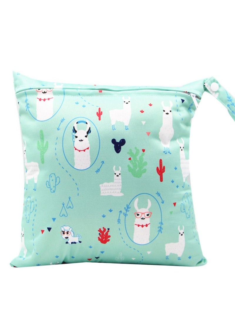 Asenappy Asenappy Cartoon Printed Stroller Single Zipper Car Hanging Bag Stroller Hanging Bag Multi-functional Diaper Storage Bag 