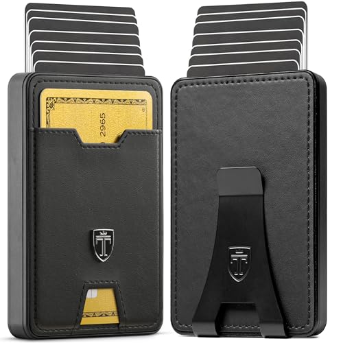 TRAVANDO Swype Slim Wallet for Men Metal RFID Blocking Mens Wallet Card Case (Without AirTag* Pocket) - Image 1