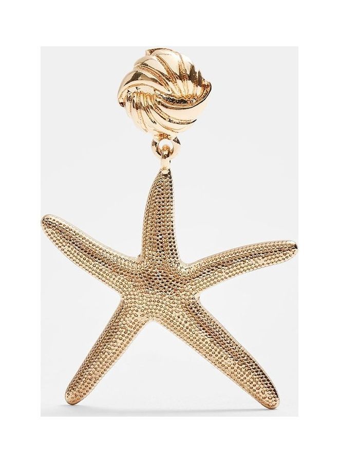 NIBEMINENT Vacation Starfish Shell Fashion Vintage Wind Irregular Earrings - Image 1