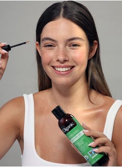 Cliganic USDA Organic Castor Oil, 100% Pure (16oz with Eyelash Kit) - For Eyelashes, Eyebrows, Hair & Skin | Bulk, Natural Cold Pressed Unrefined Hexane-Free | DIY Carrier Oil  - Image 3