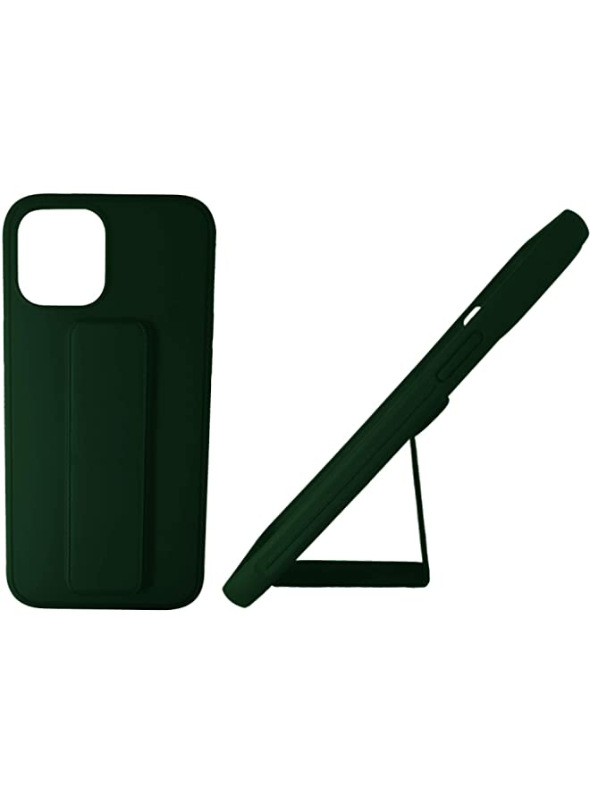 vesus Iphone 12/12 Pro Case Cover [Green], Green Color, Full Protection, Soft Silicone Rubber, Drop Protection, Anti-Fingerprint, Back Cover, Magnetic Stand Iphone 12/12Pro 6.1, Forest Green