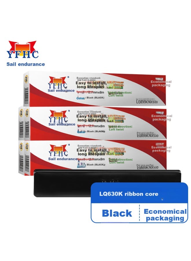 Yfhc Yangfan Nai Li, Epson Lq630k/nx500 Ribbon Cartridge, Dashi Ds, Economy Pack, 5-ribbon Cartridge, Compatible With Four-town Oki 6100f Ar3240 Nx500 - Image 1
