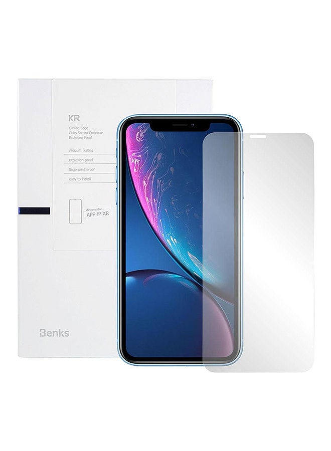 NIBEMINENT Tempered Glass Screen Protector For Apple iPhone XR Clear