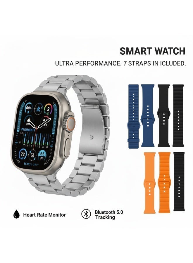 Smart Watch 7+1  AMOLED display With Health Fitness Tracker Sport Watch Supports 49MM - Image 2