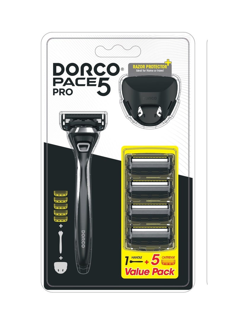 DORCO - Dorco Pace 5 Pro Value Pack 1 H + 5 Catridges With Protector - Image 1