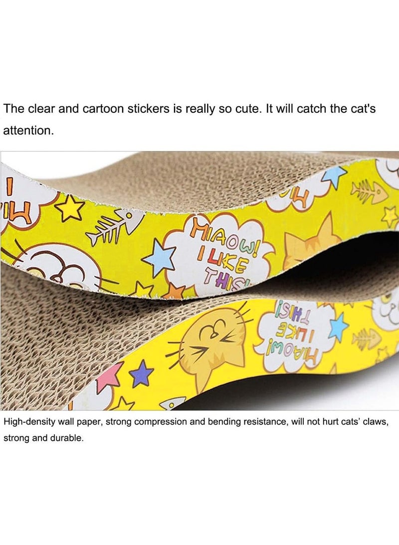 CATANES Cat Scratcher Cardboard Cat Scratch Pad with Premium Scratch Textures Design Durable Cat Scratching Pad Reversible - Image 3