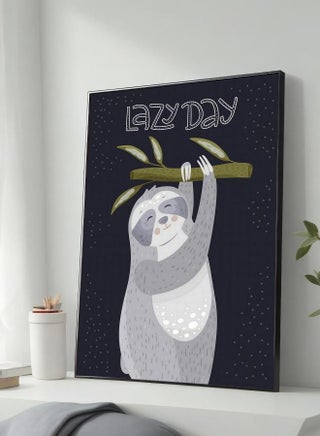 Sloth Wall Art, Sloth Art Print, Lazy Day Poster, Ready to Hang Canvas Print, Animal Wall Decor, Modern Sloth Poster, Unique Gift Idea - pzsku/ZAA996F0D3632855503B7Z/45/_/1716973142/66a9a048-0421-44bd-a734-d5702bc790f1