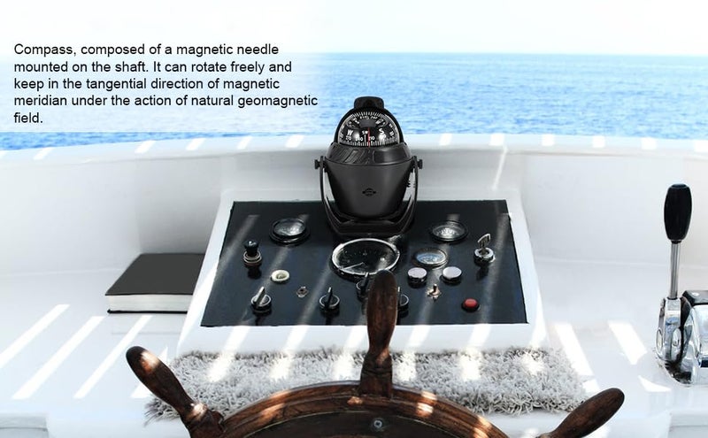 ZERONE ضوء LED بحري رقمي ، ضوء LED قابل للتدوير مناسب للوحة القيادة ، للسيارة والقارب والشاحنة باللون الأسود - Image 3