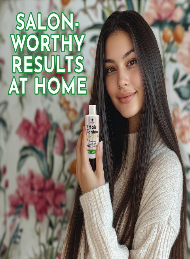 Jumybee Hair Straightening Keratin Treatment Tanino - Taninoplastia Hair Treatment - Smoothing,Hydrating,Repairing,Avocado & Protein Extreme Shine Effect - Formaldehyde Free - 2.03 Fl.oz(Tanino) - Image 4