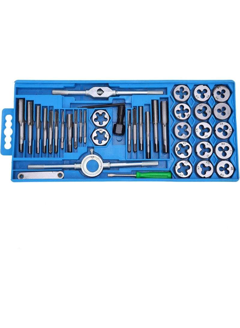 GGOOT 40pcs Tap and Die Set Milling Carbon Steel Hand Threading Tool Hardware Supplies Professional Accessories - Image 3