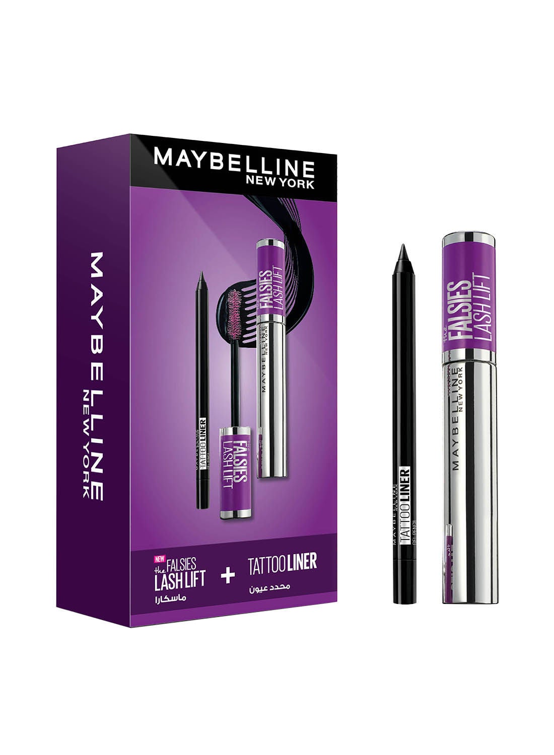 ميبيلين محدد العيون "ذا فولزيز لاش ليفت تاتو لاينر" (The Falsies Lash Lift Tattoo Liner) 9.6 جم
