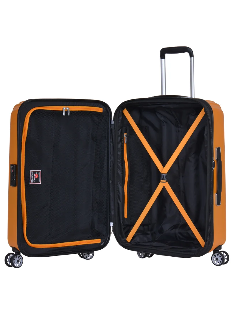 Eminent Yellow HardCase Travel Bag Makrolon Polycarbonate Lightweight Expandable Zipper And Robust 4 Quiet Wheels With TSA Lock Kg82  | Best Price UAE