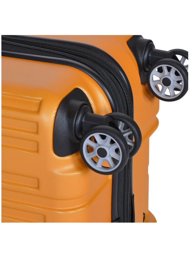 Eminent Yellow HardCase Travel Bag Makrolon Polycarbonate Lightweight Expandable Zipper And Robust 4 Quiet Wheels With TSA Lock Kg82  | Best Price UAE