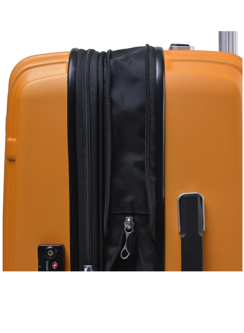 Eminent Yellow HardCase Travel Bag Makrolon Polycarbonate Lightweight Expandable Zipper And Robust 4 Quiet Wheels With TSA Lock Kg82  | Best Price UAE