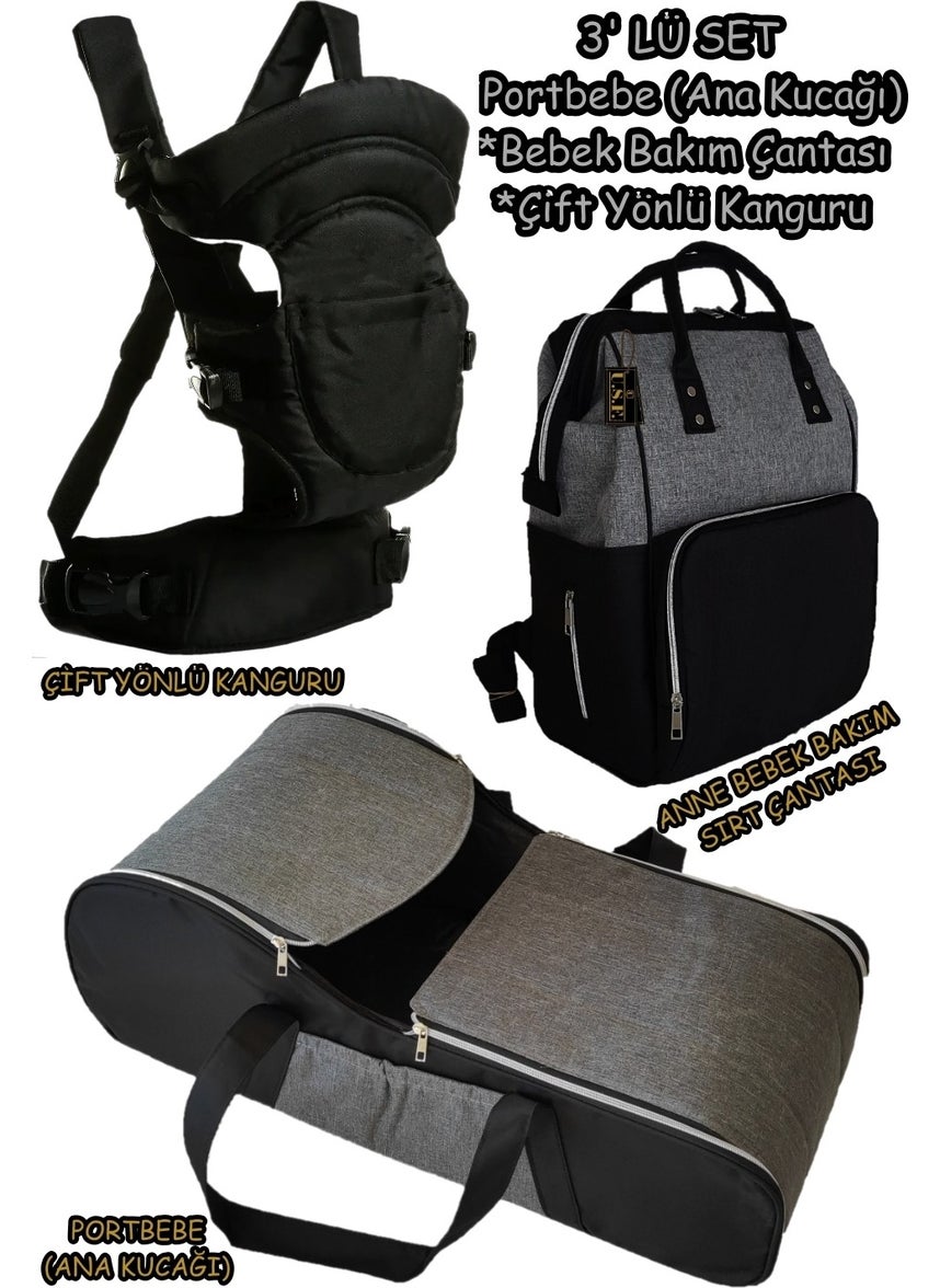 Carrycot Baby Carrier + Baby Carrier Kangaroo + Baby Care Bag Set of 3 - pzsku/ZAA99C1C207F22A24B4E4Z/45/_/1725794054/dc6f411d-87d9-4aaf-a2a1-7ec4ae412760