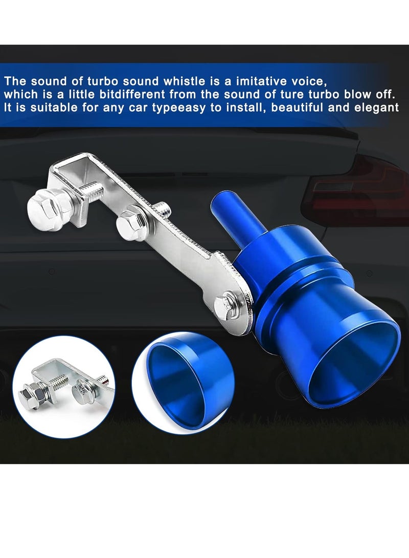PAMEER Aluminum Alloy Exhaust Turbo Sound Whistle Simulator, Turbo Sound Exhaust Muffler Pipe Whistle Car Roar Maker, Car Blow off valve Tip Simulator Whistler Tail Pipe. - Image 5