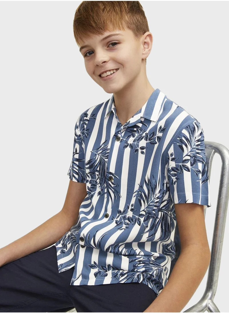 Jack & Jones Junior Youth Striped Aop Shirt