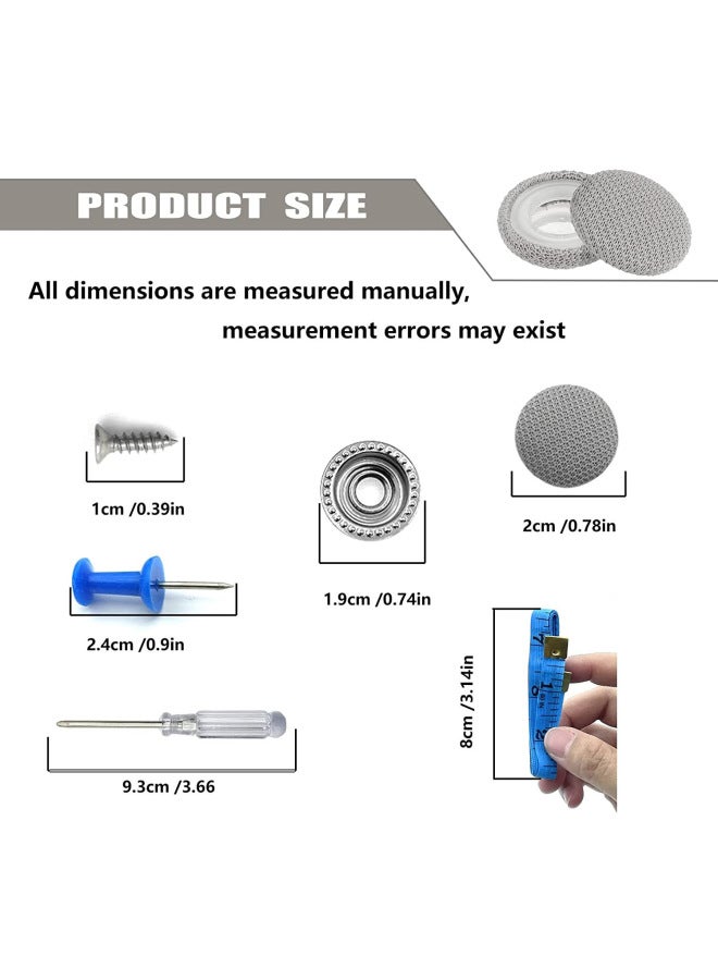 Set Car Roof Buckle Car Roof Cloth Falling Off Repair Fixed Buckle 60/80pcs Velvet Rivets