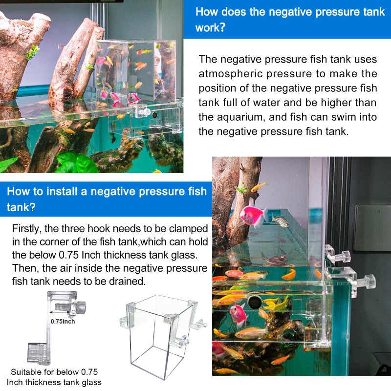 NestBasics Negative Pressure Aquarium Fish Tank Cool Fish Tank Aquarium Water replenishers Water Level auto-Refill Maintenance - Image 3