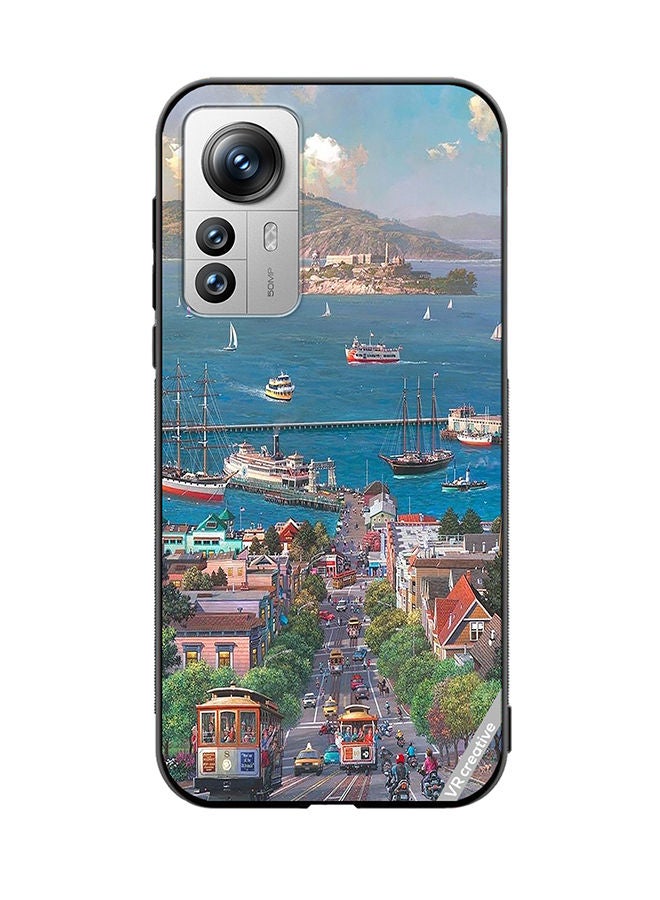 VR CREATIVE Protective Case Cover For Xiaomi 12X Park West Gallery Design Multicolour - Image 1