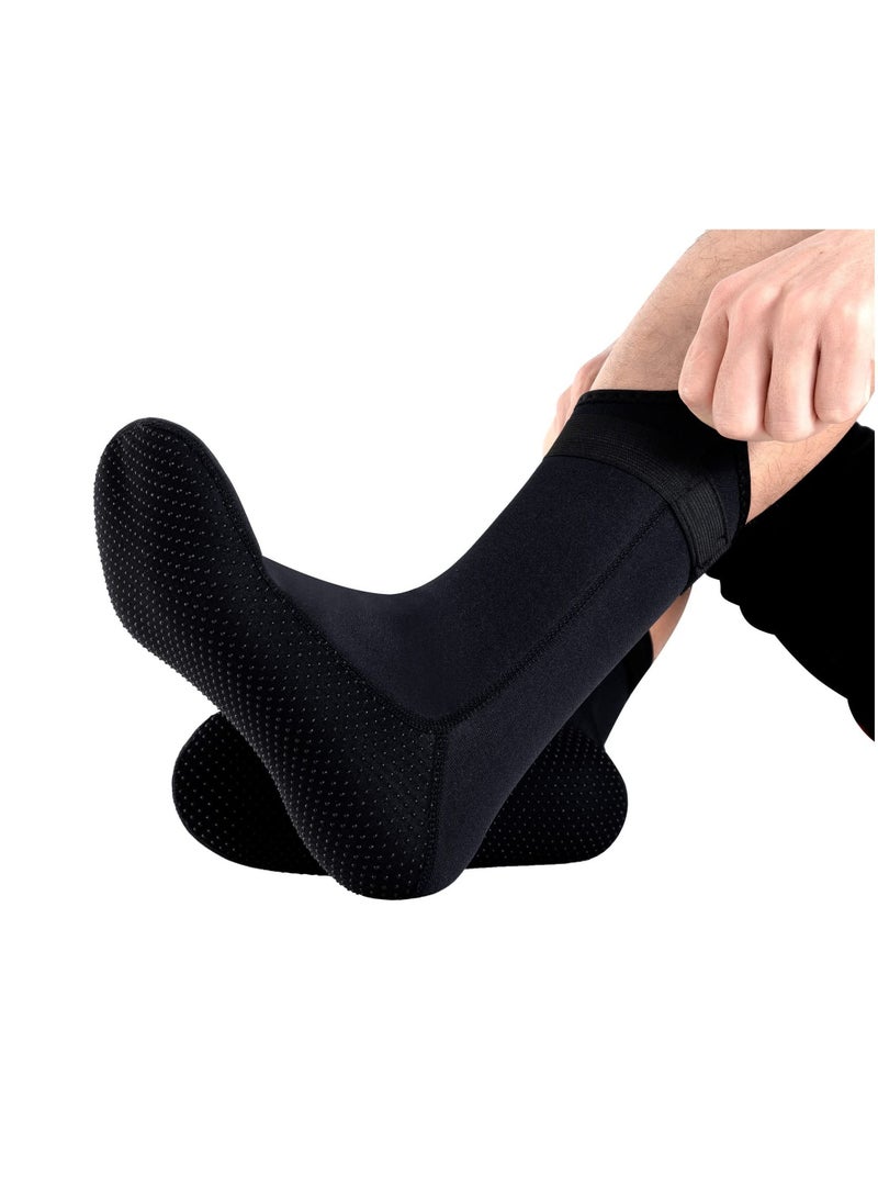 Y&D 3mm Neoprene Diving Socks, Surf Booties Dive Boots, Sand Socks for Beach Volleyball, Fin Canoeing and More Water Sports, Women Men（L）  - Image 1