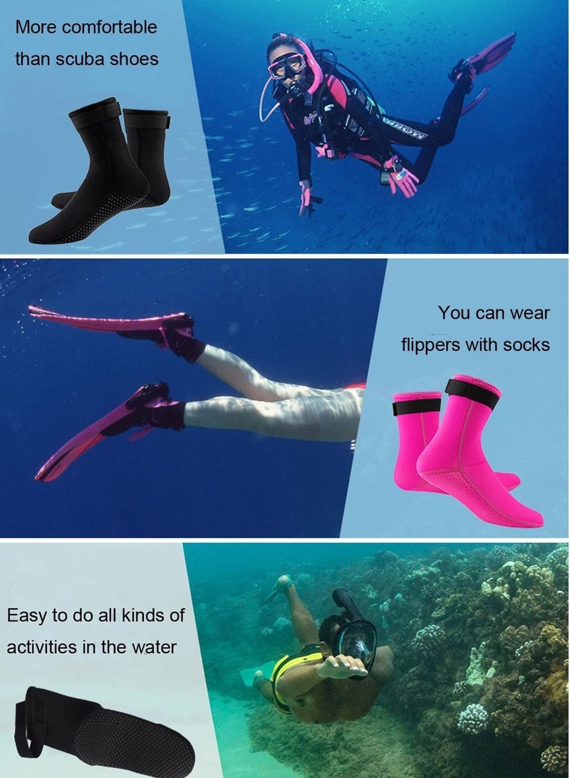 Y&D 3mm Neoprene Diving Socks, Surf Booties Dive Boots, Sand Socks for Beach Volleyball, Fin Canoeing and More Water Sports, Women Men（L）  - Image 5