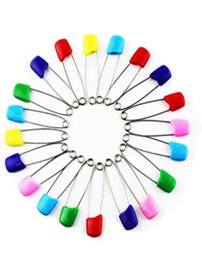 SPHTOEO 50PCS Cloth Nappy Pins Stainless Steel Traditional Safety Pin Assorted Colour - Image 2