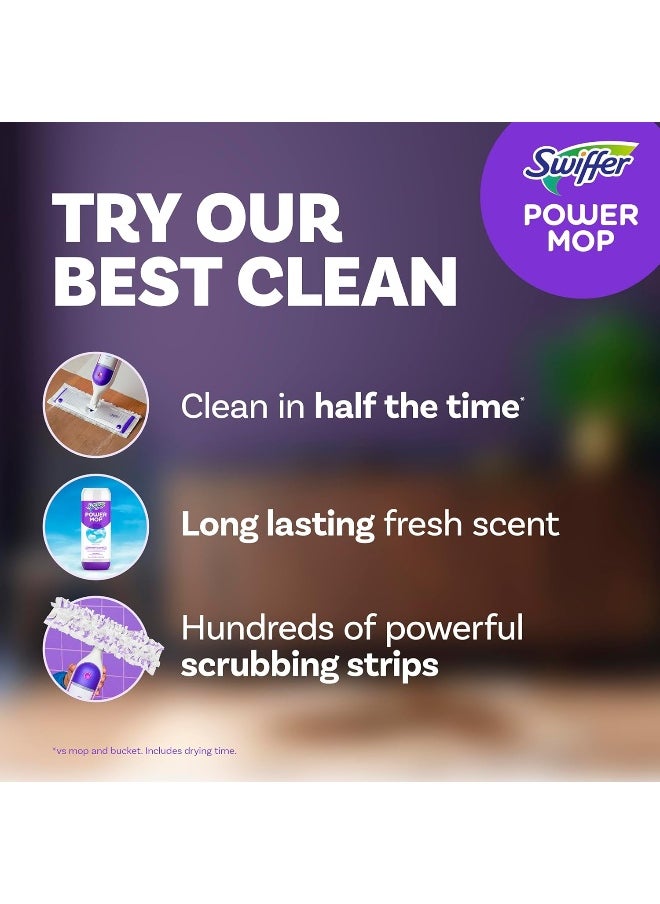 Swiffer Swiffer PowerMop Multi-Surface Mop Kit for Floor Cleaning, Fresh Scent  - Image 2