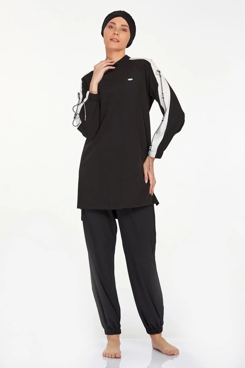 ريمسا مايو Remsa Swimsuit Sports Lycra Fully Covered Hijab Swimsuit Sophie 4580 Black
