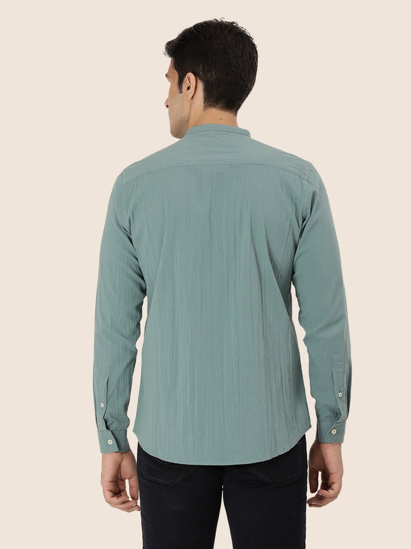 amswan Premium Men's Crinkle Cotton Shirt - Image 1