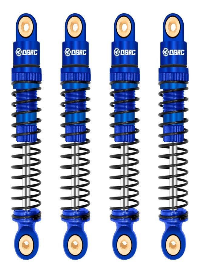 OGUNKE OGRC Shocks Absorber Oil Threaded Damper Aluminum Front & Rear Shocks for Axial SCX24 C10 JLU Deadbolt Gladiator Bronco Upgrade Parts (Blue) - Image 1