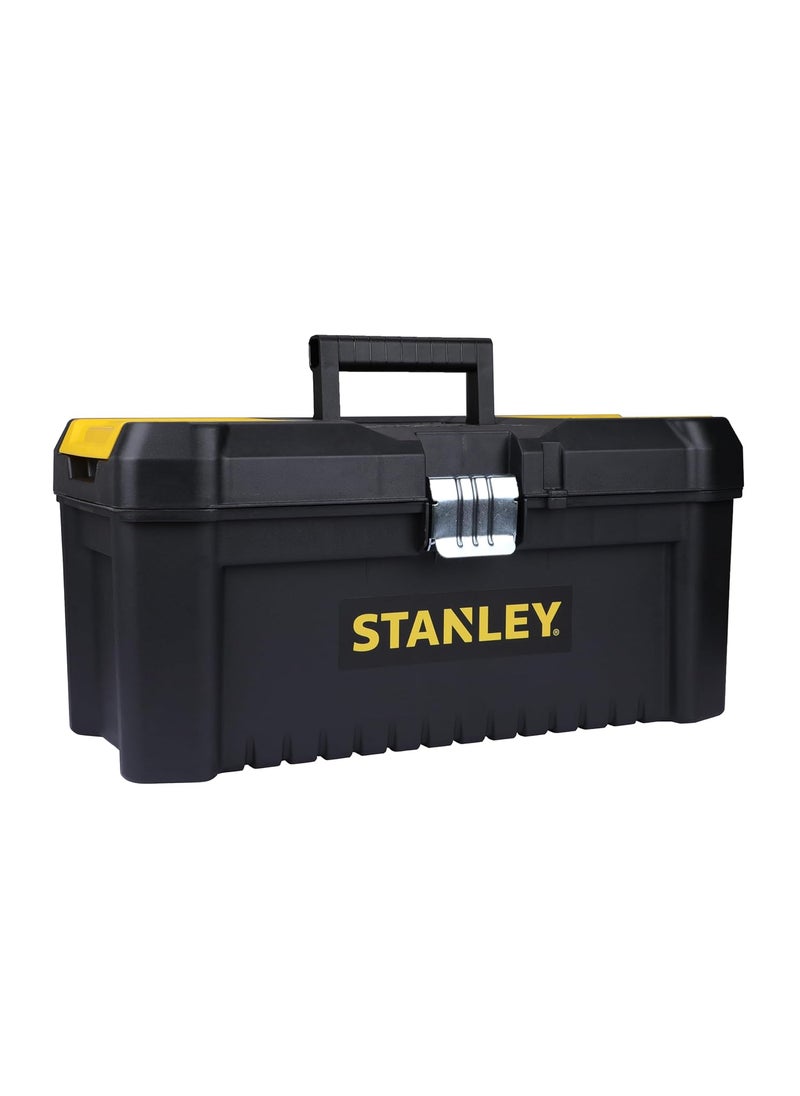 Stanley STANLEY STST1755188 16 Organised HeavyDuty Portable Essential Toolbox with Top Lid Removable Tray Compartment for Easy Convenient Storage Top Pad Lock Eye 1 Year Warranty 41x195x20 cm  - Image 1