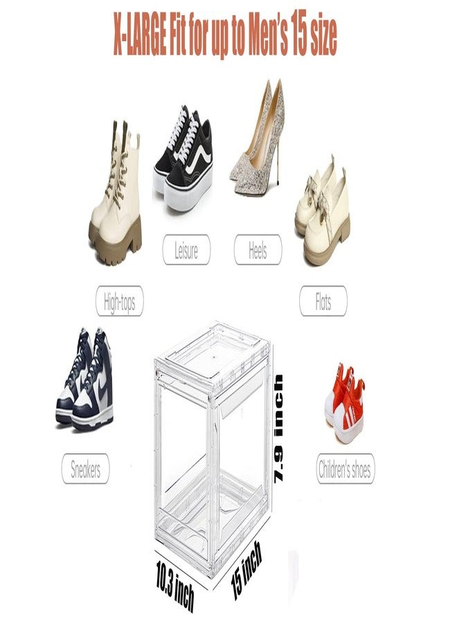 MMBABY 1 Pack Acrylic Clear Shoe Storage Box Shoe Box Clear 78-01 - Image 3