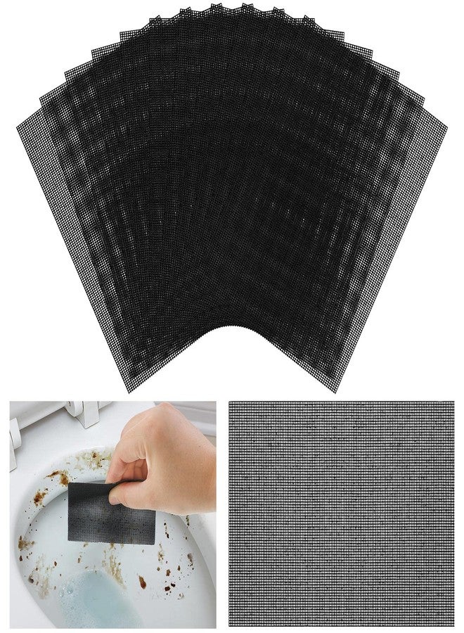 Skyley Flexible Scrubbing Screen Cleaning Mesh for Household 5.5 x 4 Inch Cleaner Toilet Hard Water Ring Remover Scouring Pad Abrasive Grit Cleaning Screen for Remove Carbon, Rust and Scale(12 Pack) - Image 1