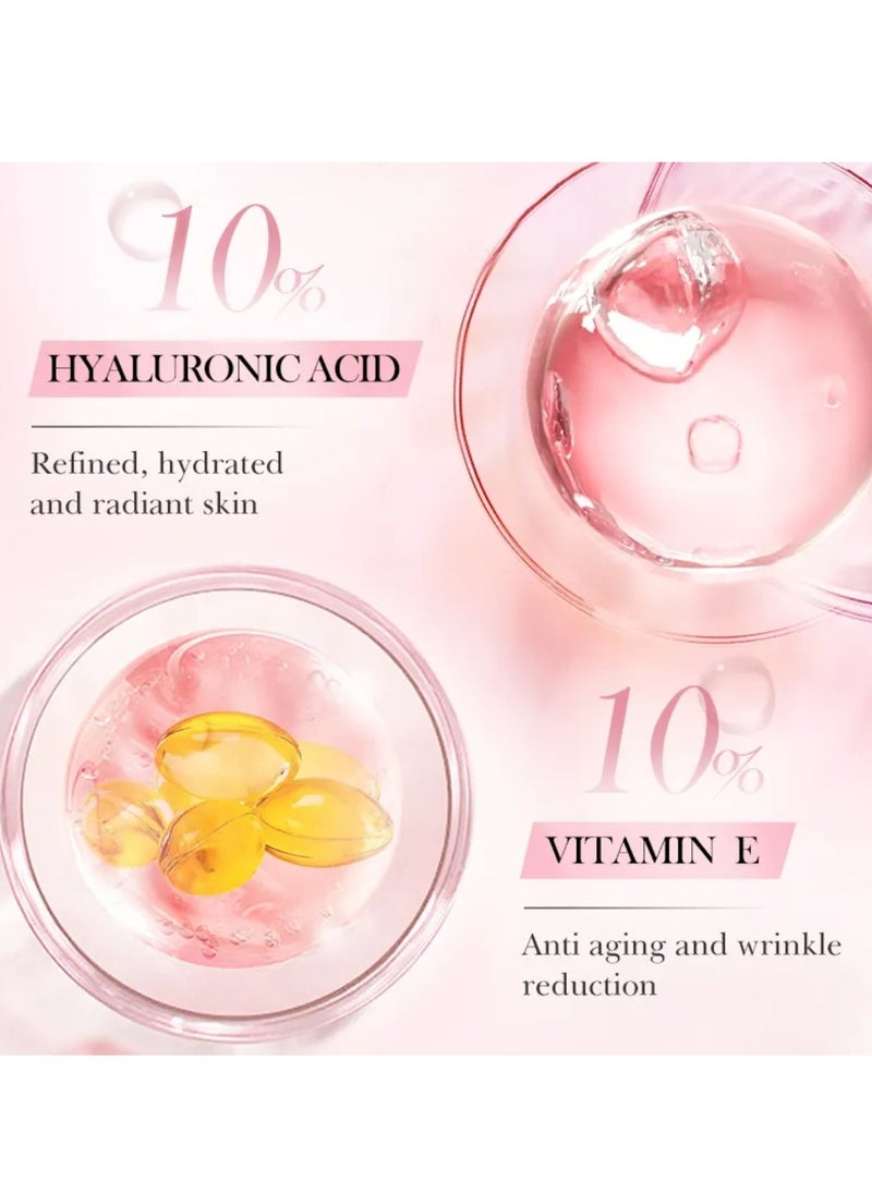 SADOER Facial Serum 4 in 1 Repair Nourish 30ml 4 in 1 Facial Serum with Hyaluronic Acid Vitamin C Nicotinamide Vitamin E for Moisturizing Hydrating Oil Control Anti Aging Anti Wrinkle Brightening Skincare Face Serum  - Image 5
