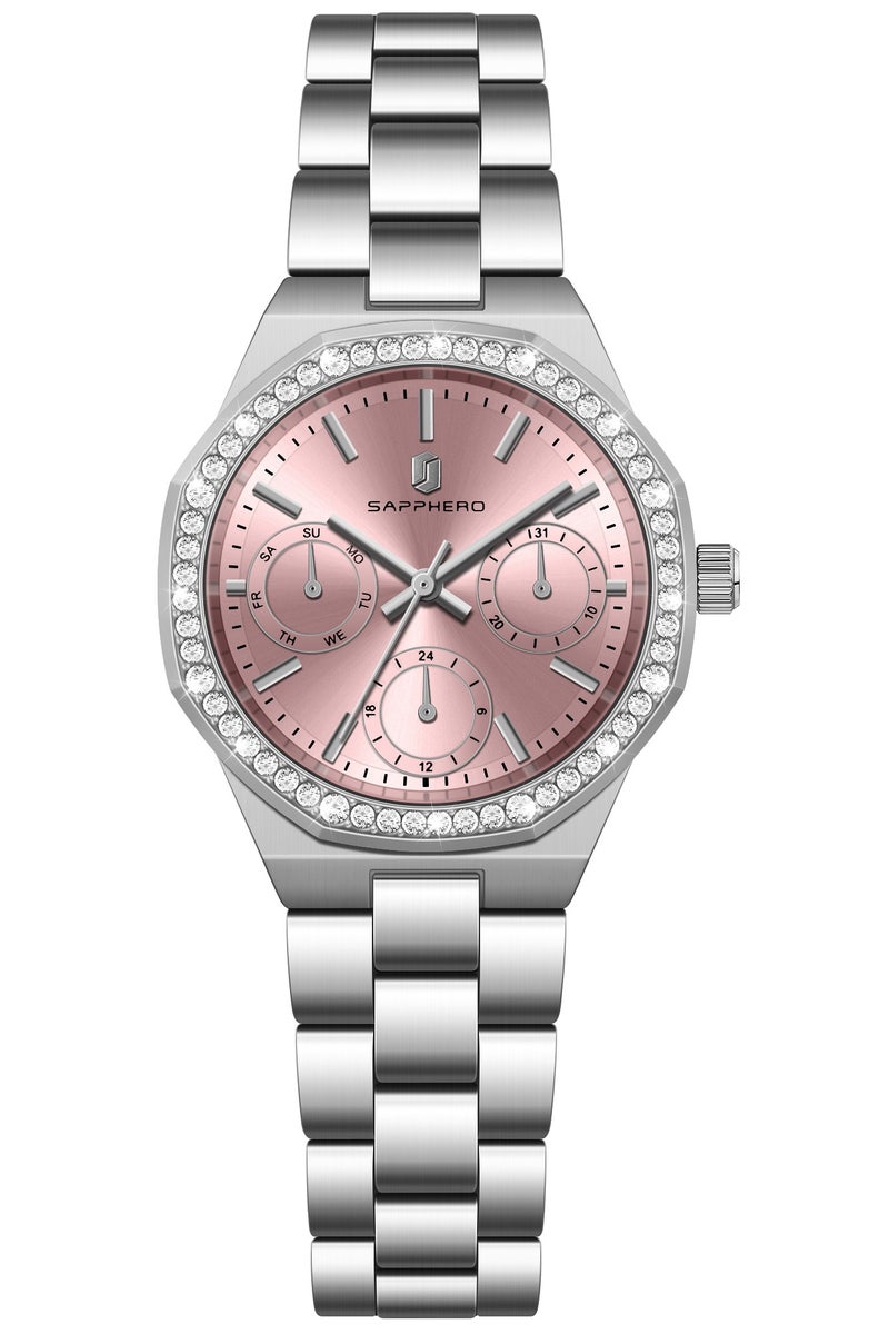 Sapphero SAPPHERO Watches for Women Luxury Ladies Watches Women's Bracelet Watch Small Stainless Steel Analog 3ATM Waterproof Wrist Watch for Women  - Image 5