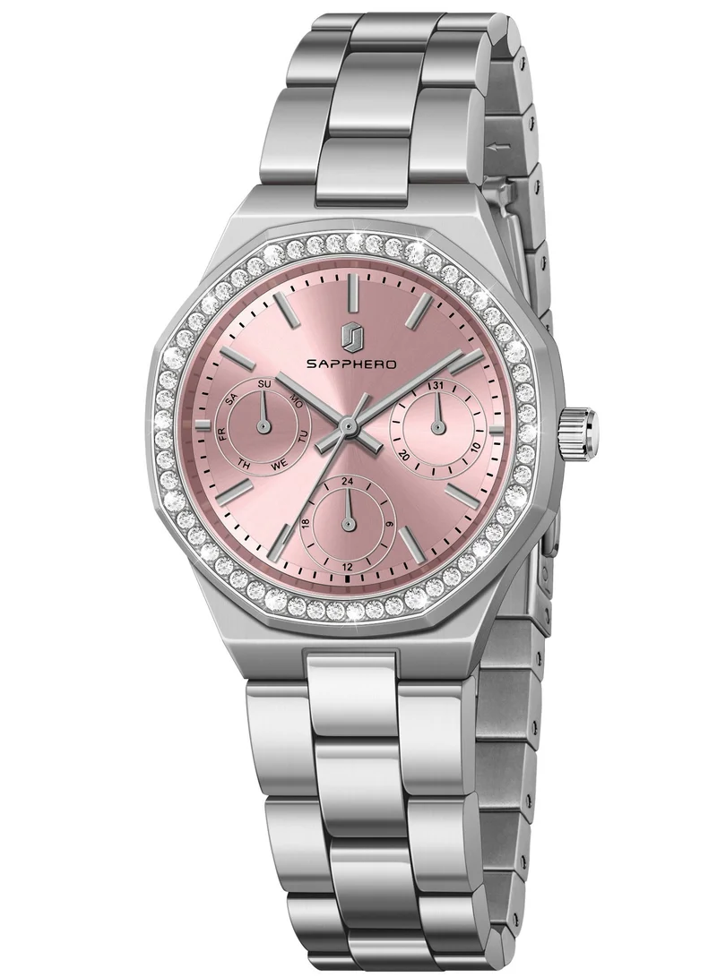 Sapphero SAPPHERO Watches for Women Luxury Ladies Watches Women's Bracelet Watch Small Stainless Steel Analog 3ATM Waterproof Wrist Watch for Women