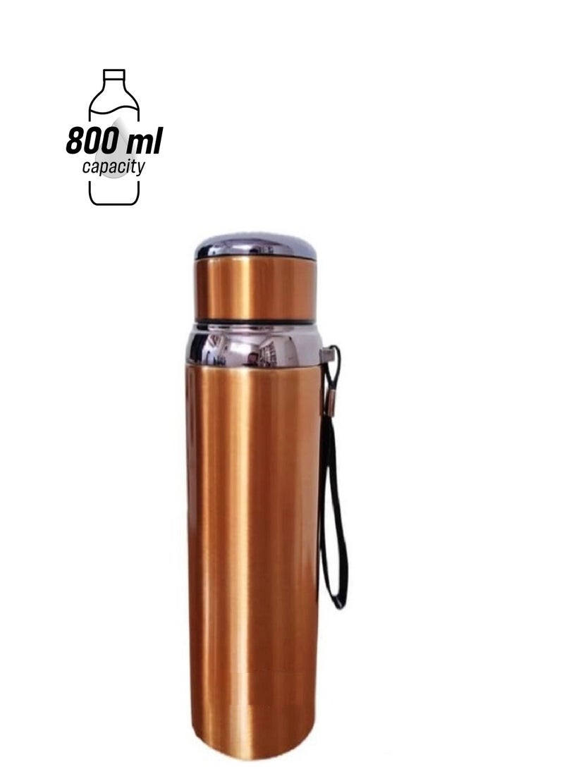 Stainless Steel Vacuum Bottle Golden 800 ml - Image 1