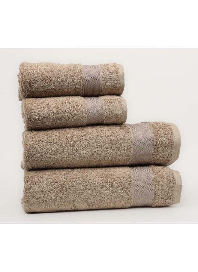 White Rose - طقم مناشف حمام 4 قطع - سيرانتي - 550 جرام/متر مربع - 100% قطن تيري - 2 منشفة استحمام 70X140 سم و 2 منشفة يد 50X90 سم - لمسة فاخرة - سريعة الجفاف - عالية الامتصاص - جمل - Image 1