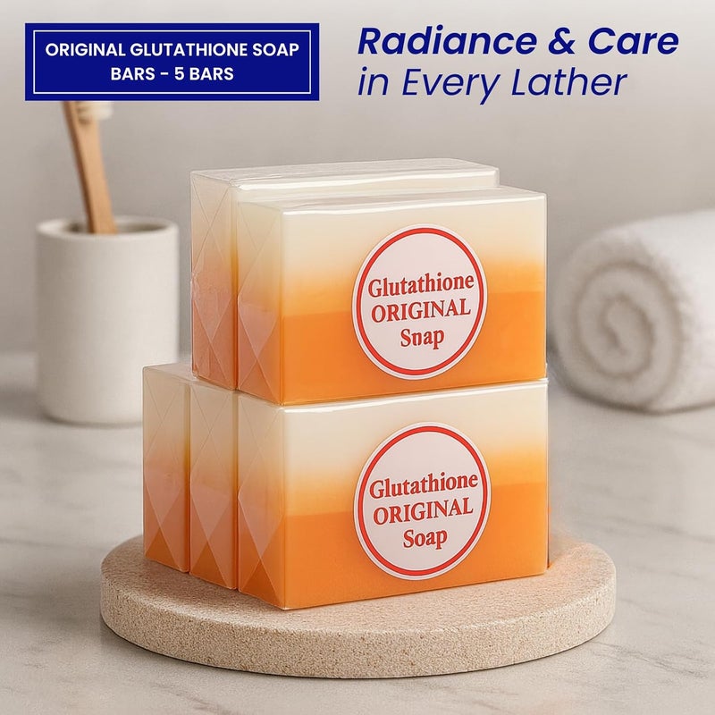 Relumins Glutathione Soap Bars for Smooth Hydrated Skin Deep Cleanse Exfoliate Nourish for All Skin Types 5 x 150g Bars - Image 2